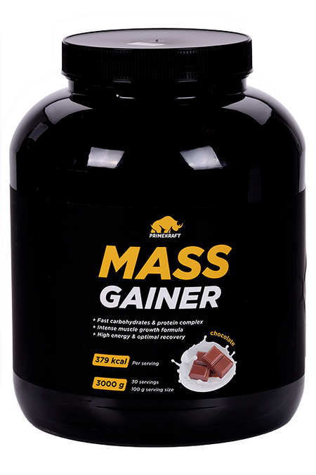 Гейнер Prime Kraft Mass Gainer шоколад, 3 000 г, банка