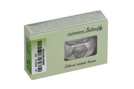 Линзы Офтальмикс Butterfly One Month Green контактные R 8.6 (диоптрия -3,0), 2 шт