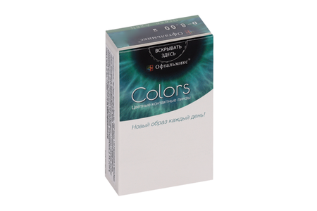 Линзы Офтальмикс Colors Hazel контактные R 8.6 (диоптрия -8,0), 2 шт