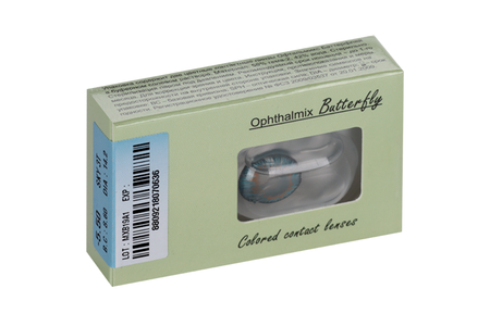 Линзы Офтальмикс Butterfly One Month Sky/Sky Blue контактные R8.6 (диоптрия -5,5), 2 шт