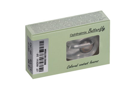 Линзы Офтальмикс Butterfly One Month Gray/Light Gray контакт R 8.6 (диоптрия -4,5), 2 шт