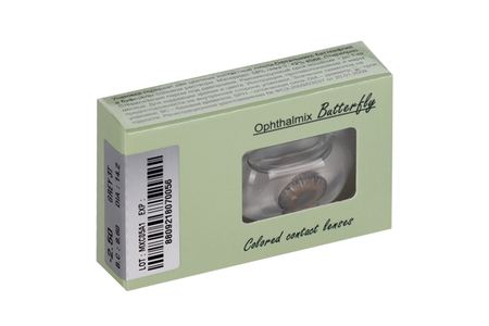Линзы Офтальмикс Butterfly One Month Gray/Light Gray контакт R 8.6 (диоптрия -2,5), 2 шт