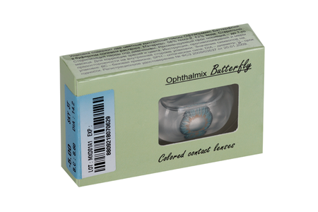 Линзы Офтальмикс Butterfly One Month Sky/Sky Blue контактные R8.6 (диоптрия -5,0), 2 шт