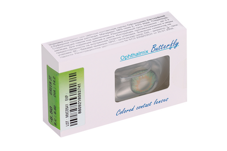 Линзы Офтальмикс Butterfly 3Т Green контактные R 8.6 (диоптрия -6,5), 2 шт