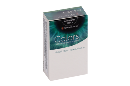 Линзы Офтальмикс Colors Hazel контактные R 8.6 (диоптрия -6,0), 2 шт