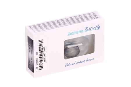 Линзы Офтальмикс Butterfly 1Т Black контактные R 8.6 (диоптрия -4,5), 2 шт