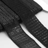 Лента декоративная с квадратными пайетками, 2.5 см, 9±0.5 м, черная