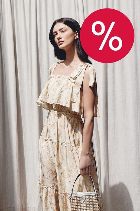 Сарафан на завязках с оборками BELUCCI 8990₽