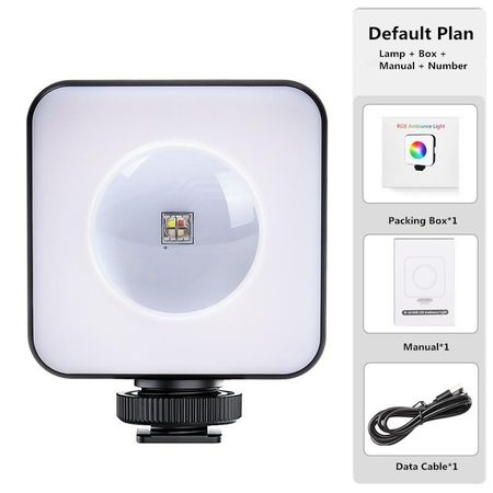 Мини RGB Hot Boot Fill Light Sunset Lamp Photography LED Portable Atmos Beauty Мобильная камера Карманный Регулируемый Для Tiktok синий