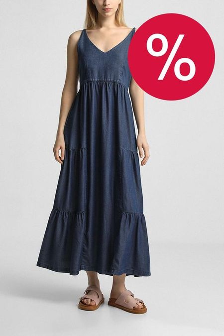 Платье-сарафан джинсовый расклешенный Emme Marella 12490₽