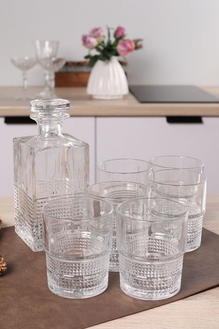 Набор из 7 стеклянных стаканов для виски Bartender Novecento Bormioli Rocco 3592₽