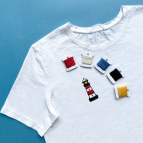 Набор для вышивки на одежде Не белый лист разные дизайны 950₽