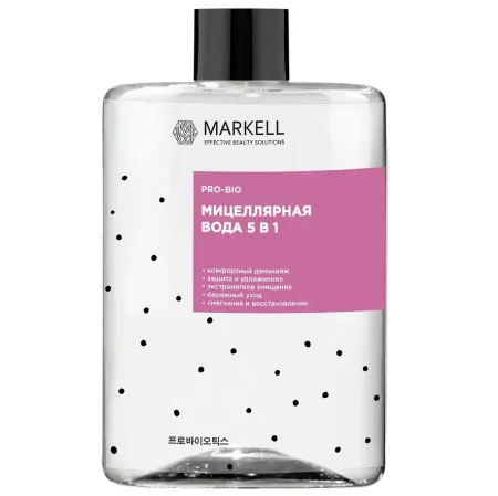 Pro-bio Мицеллярная вода 5 в 1, 400мл Markell