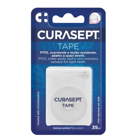 Зубная нить Curasept Зубная нить Curasept PTFE Tape Dental Flos CHX 02 35м 529₽