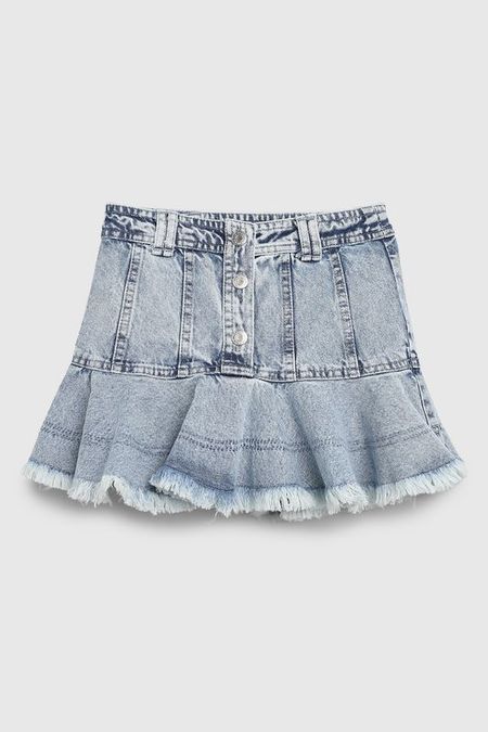 Юбка джинсовая в складку с необработанным краем Republic of Denim 1740₽