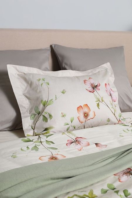 Наволочка с ушками хлопковая Blossom Breeze Vandyck 1567₽