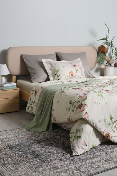 Пододеяльник хлопковый с принтом Blossom Breeze Vandyck 5242₽