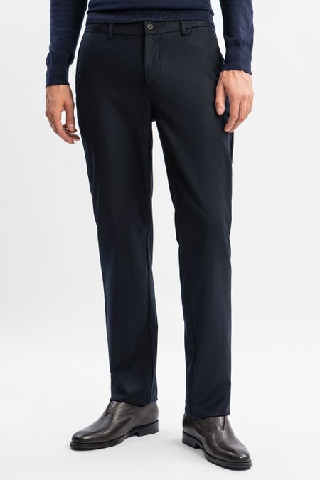 Синие шерстяные брюки Limited edition Regular fit 0₽