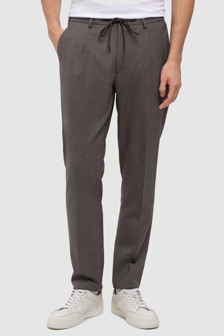 Брюки из шерсти коричневого цвета 0₽