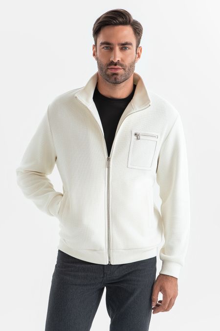 Кардиган на молнии Limited edition белого цвета 24990₽