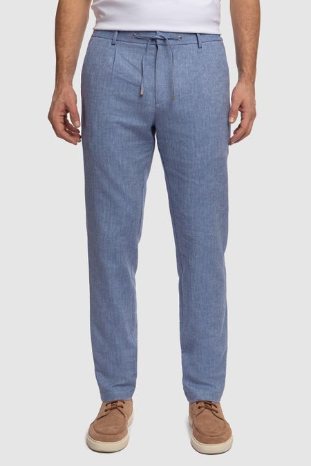 Брюки изо льна и хлопка на кулиске 12990₽