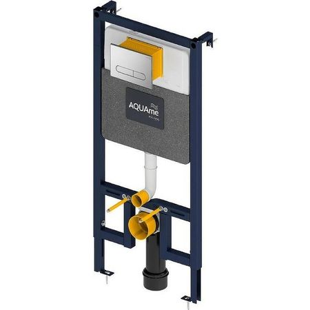 Инсталляция AQUAme AQM4001CR для унитаза с клавишей смыва Хром глянцевый 15900₽