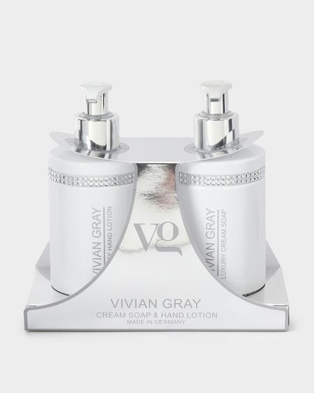 Набор White Crystals (Белые Кристаллы): жидкое мыло и крем д/рук, 2х250 мл