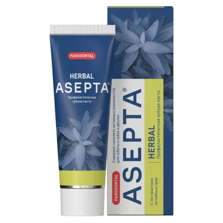 Зубная паста Асепта Лечебные травы 75 мл 299₽
