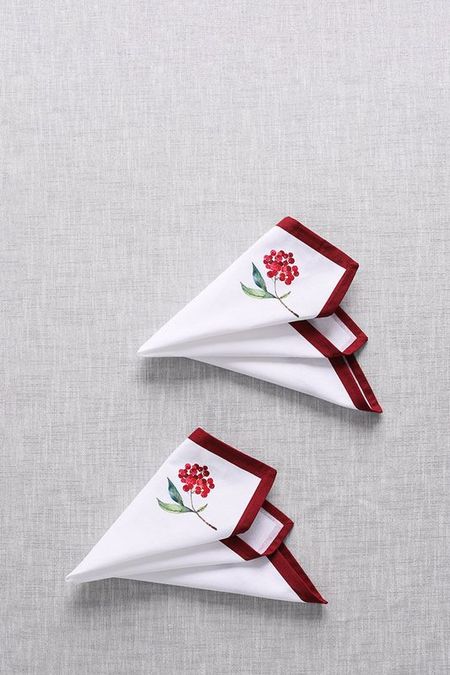 Набор двух салфеток с принтом Berries COINCASA 990₽