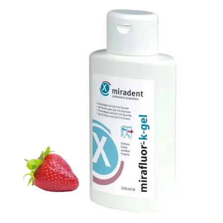 Гель для аппликаций miradent Детский гель Mirafluor 0615 клубника 250 мл 1400₽