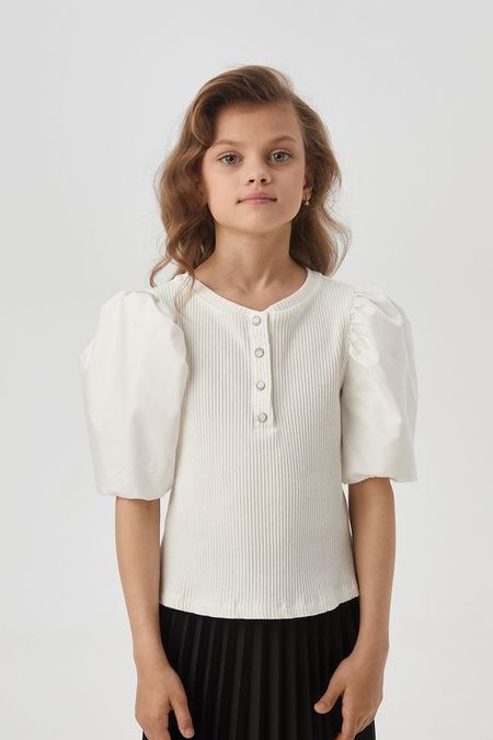 Блузка хлопковая с пышным рукавом Choupette 3353₽