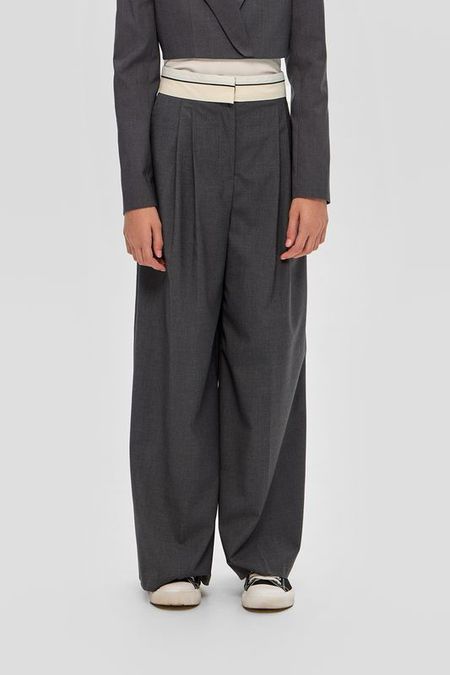 Брюки широкого кроя с корсажным поясом Choupette 7990₽