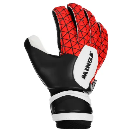 Перчатки вратарские minsa gk355 artho-fix, р. 10, цвет красный