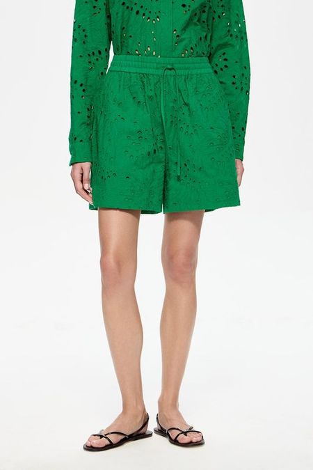 Шорты хлопковые с шитьем DREAMS by Alena Akhmadullina 5590₽