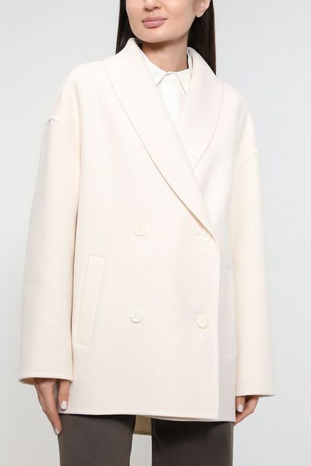 Шерстяное пальто однотонное SABRINA SCALA 14990₽