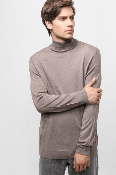Однотонная водолазка из шерсти MARCO DI RADI 1920₽