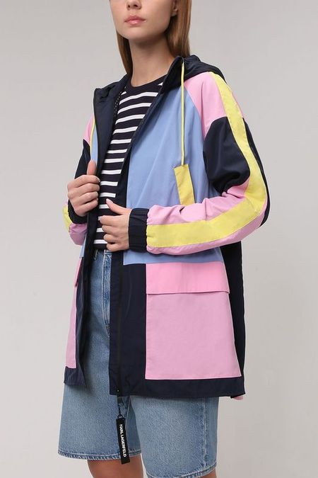 Парка в стиле колорблок Karl Lagerfeld 24740₽