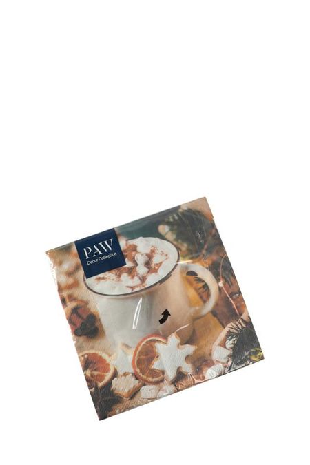 Салфетки 3-х слойные Горячая кружка 20 шт Paw 217₽