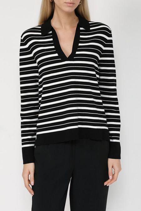 Пуловер в полоску с отложным воротником Gerry Weber 5990₽