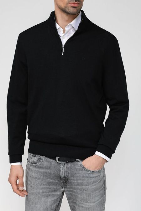 Пуловер с воротником на молнии Calvin Klein 8792₽