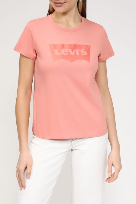 Хлопковая футболка с логотипом бренда LEVIS 1970₽