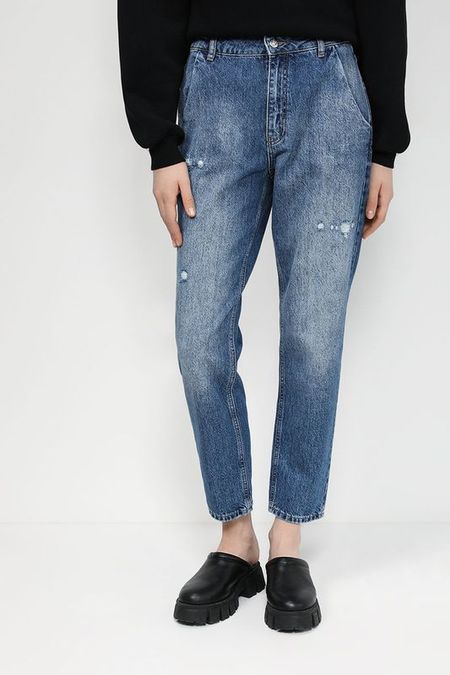 Джинсы с эффектом потертости Loft 2870₽