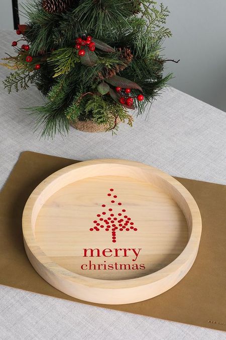 Деревянный поднос Merry Christmas COINCASA 5290₽