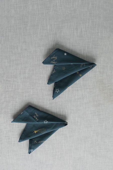 Набор из 2 салфеток Stars Embroidery COINCASA 695₽