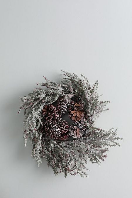 Венок рождественский Pigne White COINCASA 4717₽