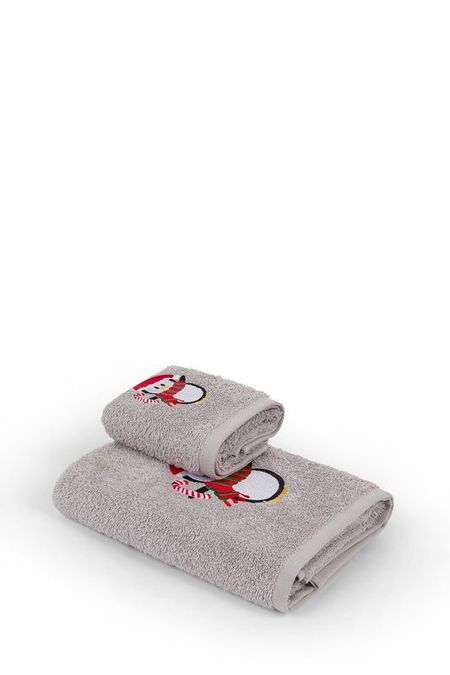Комплект из 2 хлопковых полотенец с вышивкой Pinguino COINCASA 2290₽