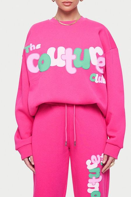 Хлопковый свитшот с принтом The Couture Club