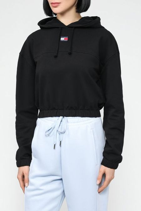 Хлопковое худи укороченного кроя Tommy Jeans 6310₽