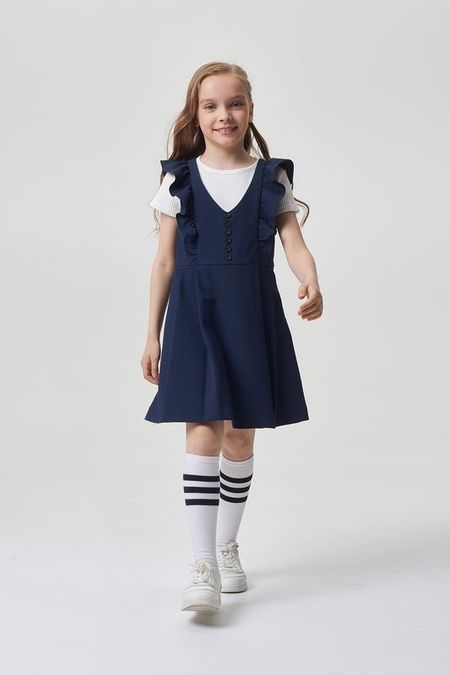 Сарафан с оборками на рукавах и складками на юбке Choupette 8790₽