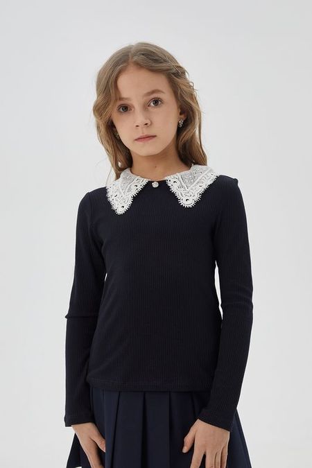 Блуза трикотажная с кружевным воротником Choupette 3490₽